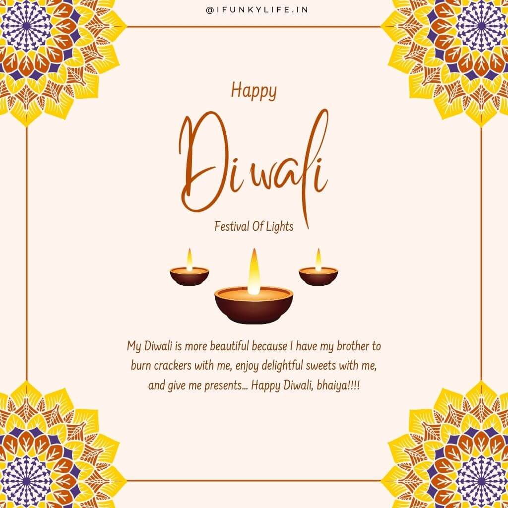 Diwali Wishes for Brother